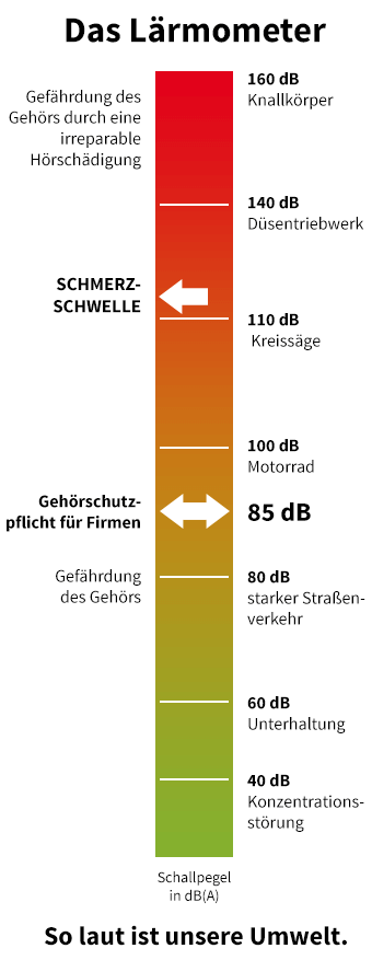 Tägliche Lämbelastung durch Umwelteinflüsse