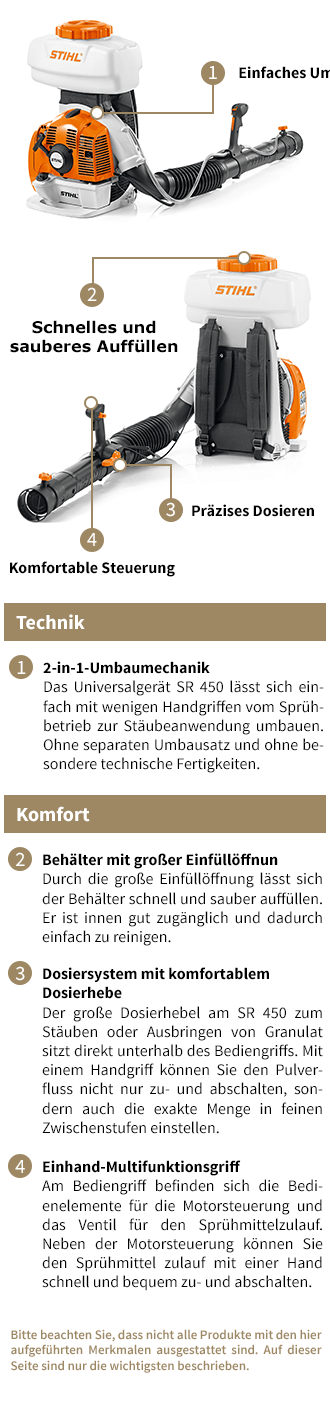 Sprühgeräte sind ergonomisch im Aufbau und daher besonders kräfteschonend. STIHL Sprühegeräte für Landwirtschaft und Obstanbau online finden